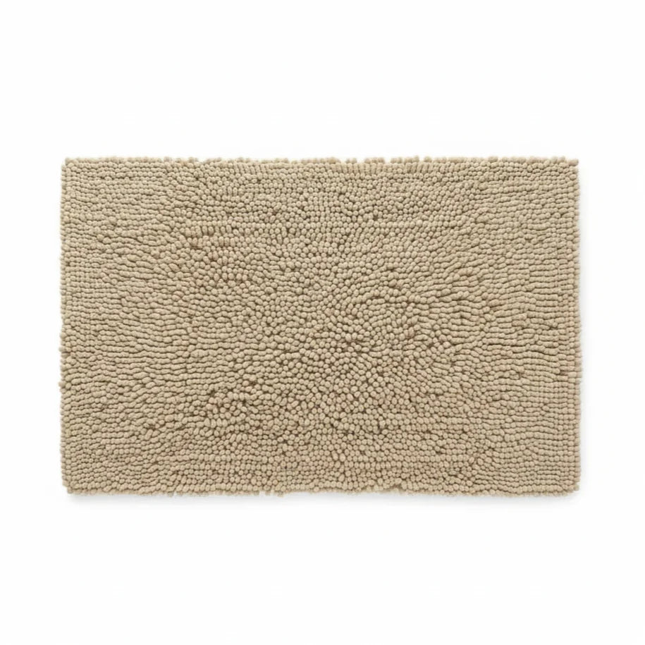 Tapis de Bain Moelleux Confort Beige Sable