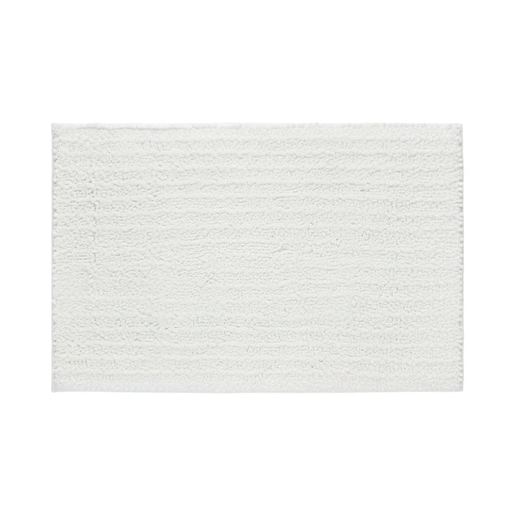 Tapis de Bain Moelleux Confort Blanc Ivoire