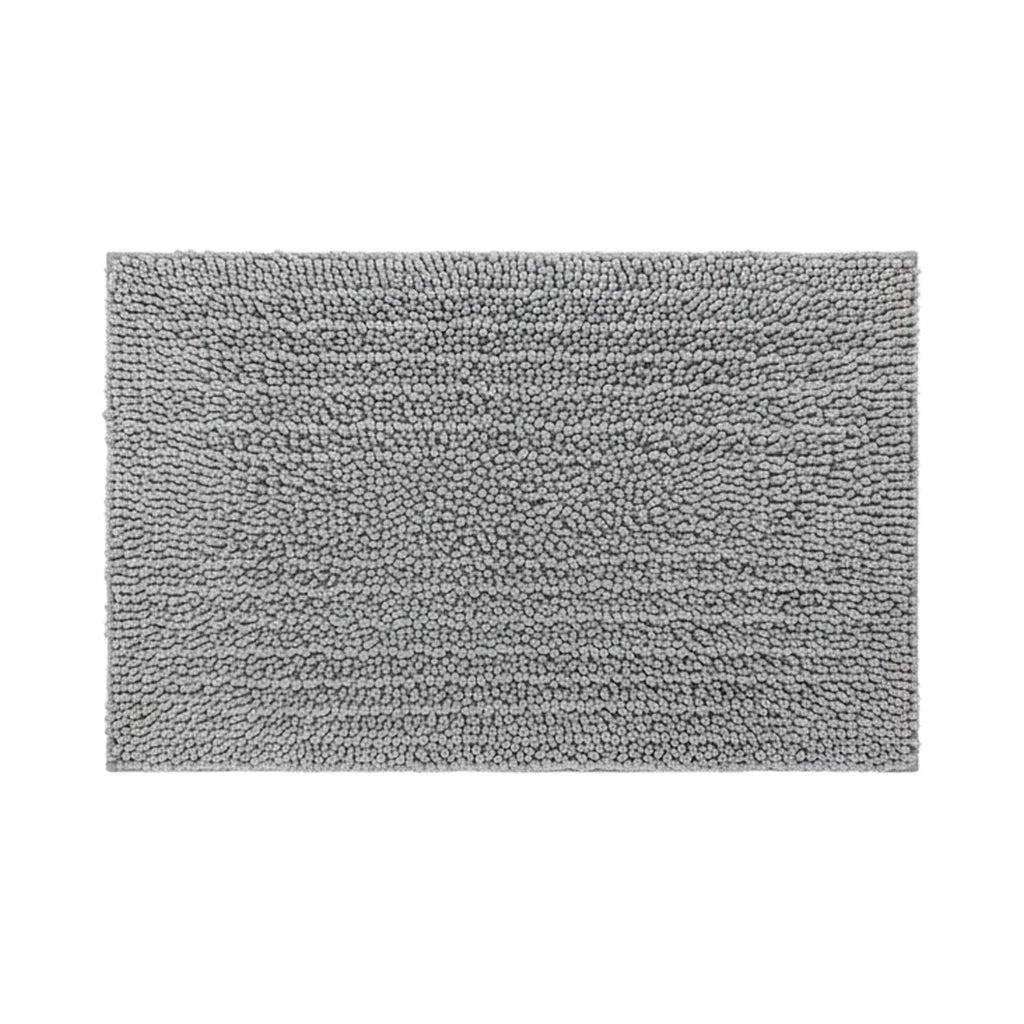 Tapis de Bain Moelleux Confort Gris Pierre