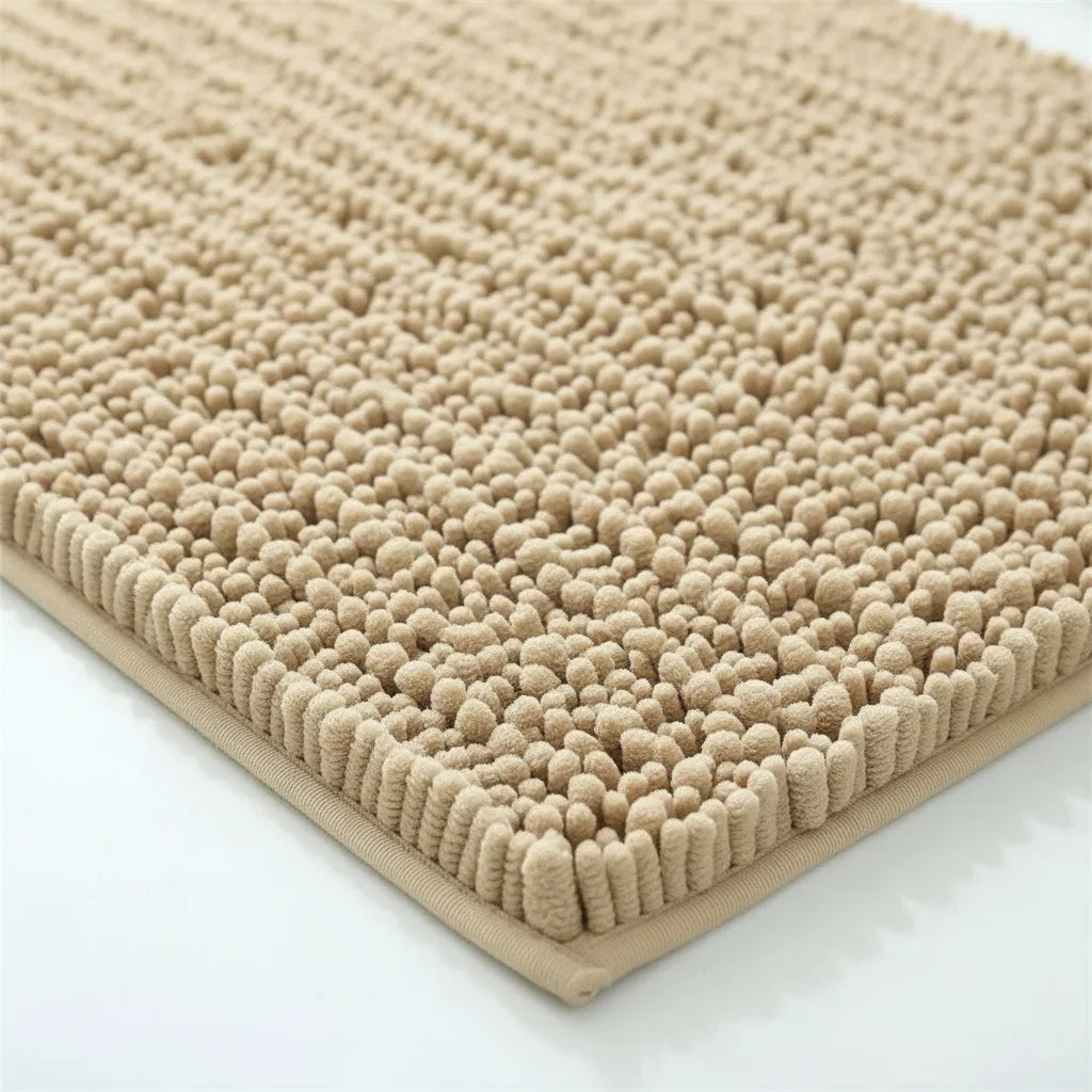 Tapis de Bain Moelleux Confort Beige Sable