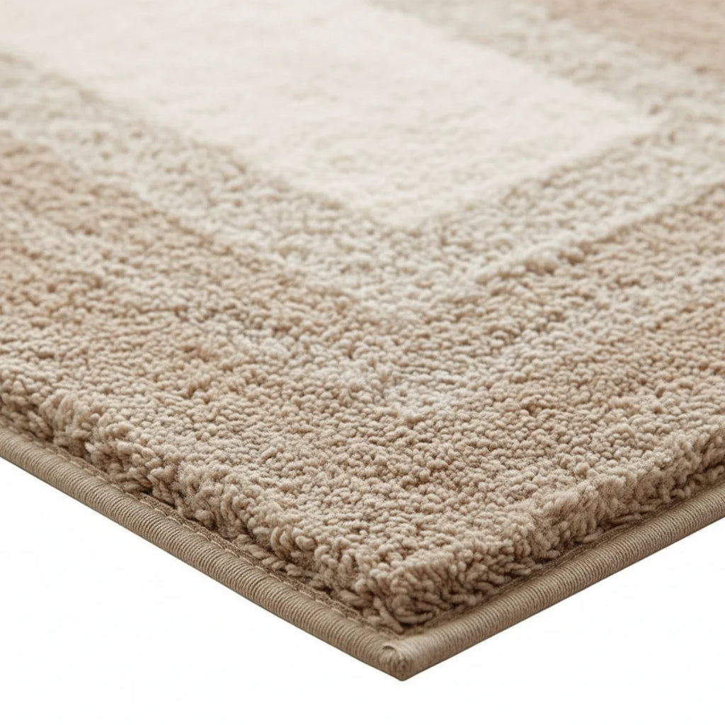 Tapis de Bain Moelleux Beige Dégradé