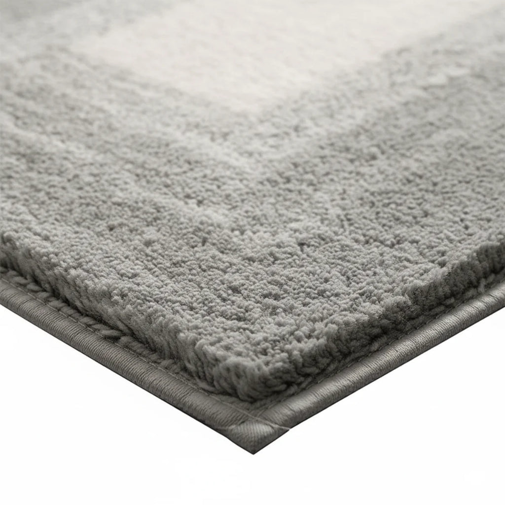 Tapis de Bain Moelleux Gris Dégradé