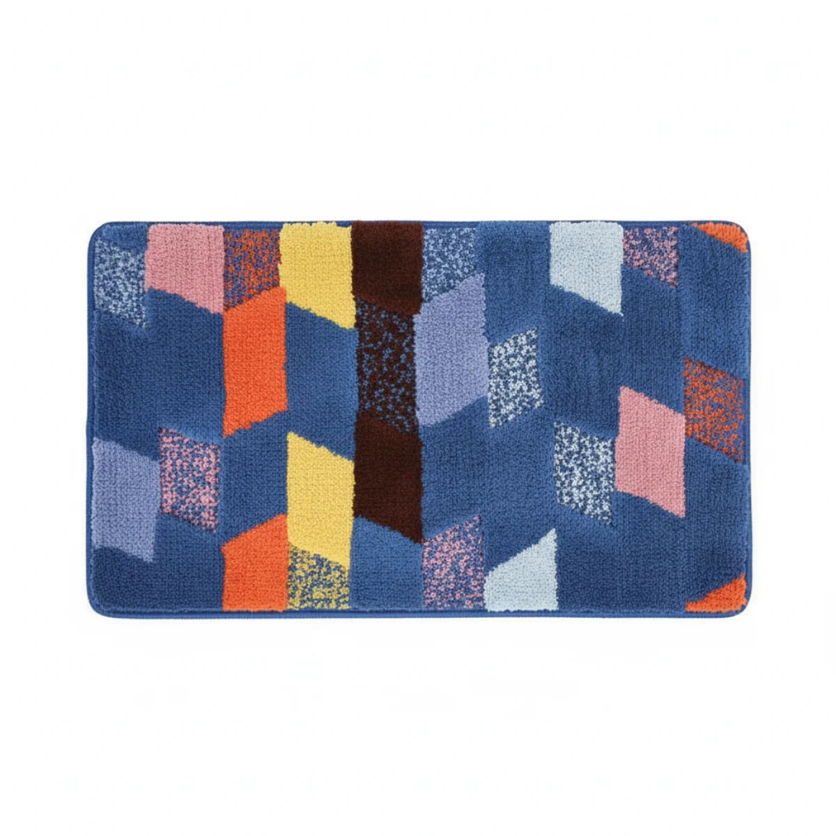 Tapis de Bain Motif Abstrait Marine