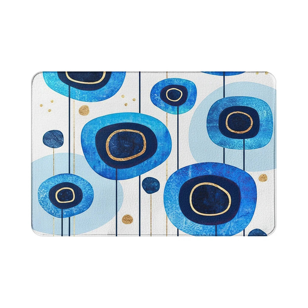 Tapis de Bain Motif Bleu