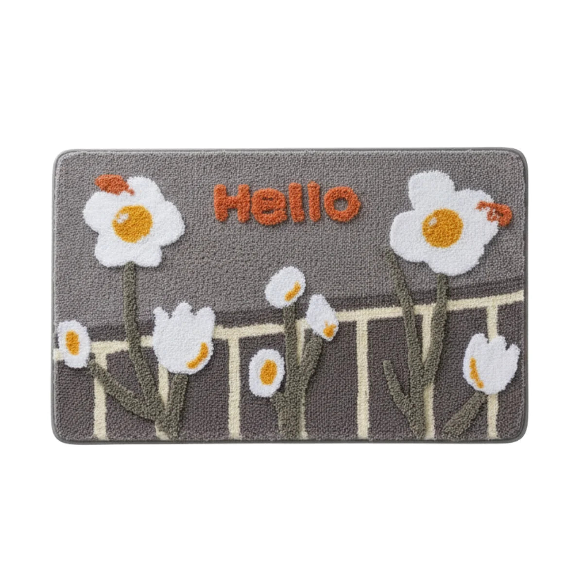Tapis de Bain Motif Fleur Hello Fleuri