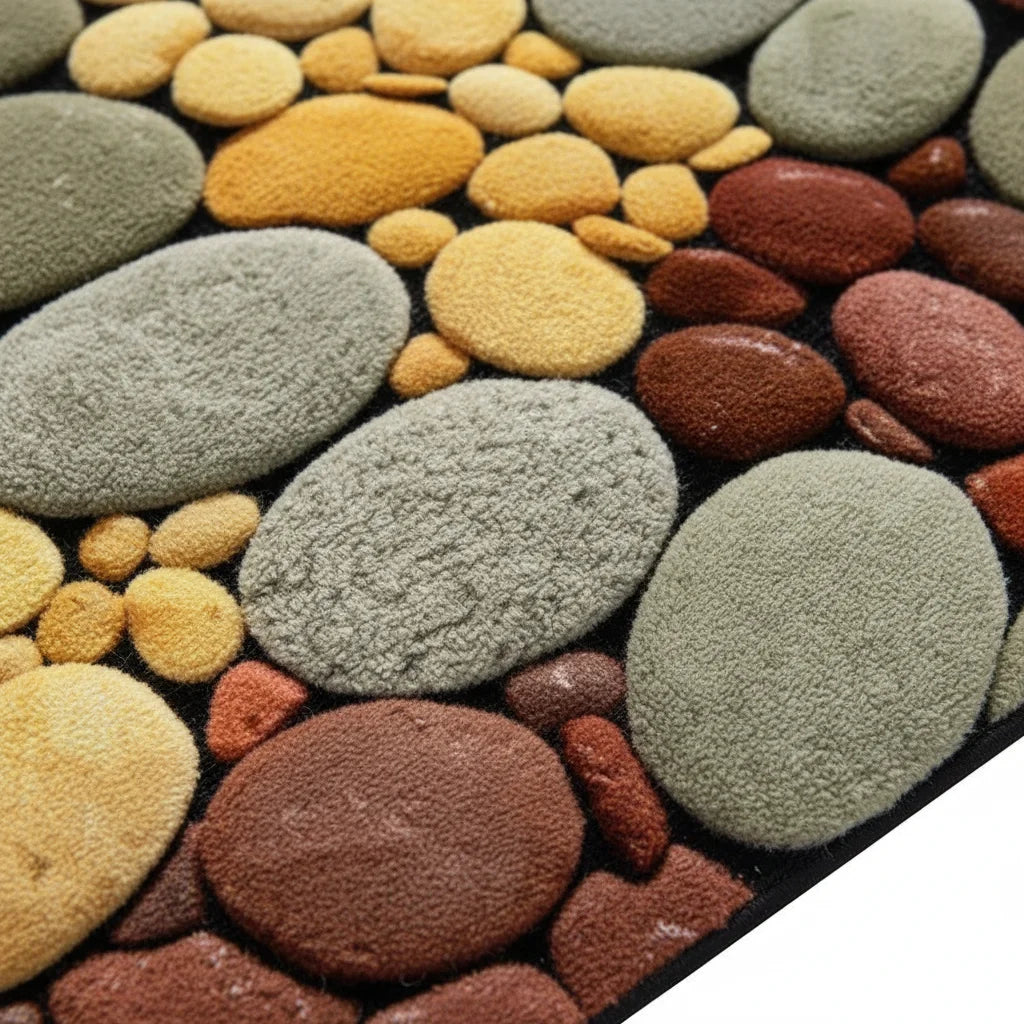 Tapis de Bain Motif Galets