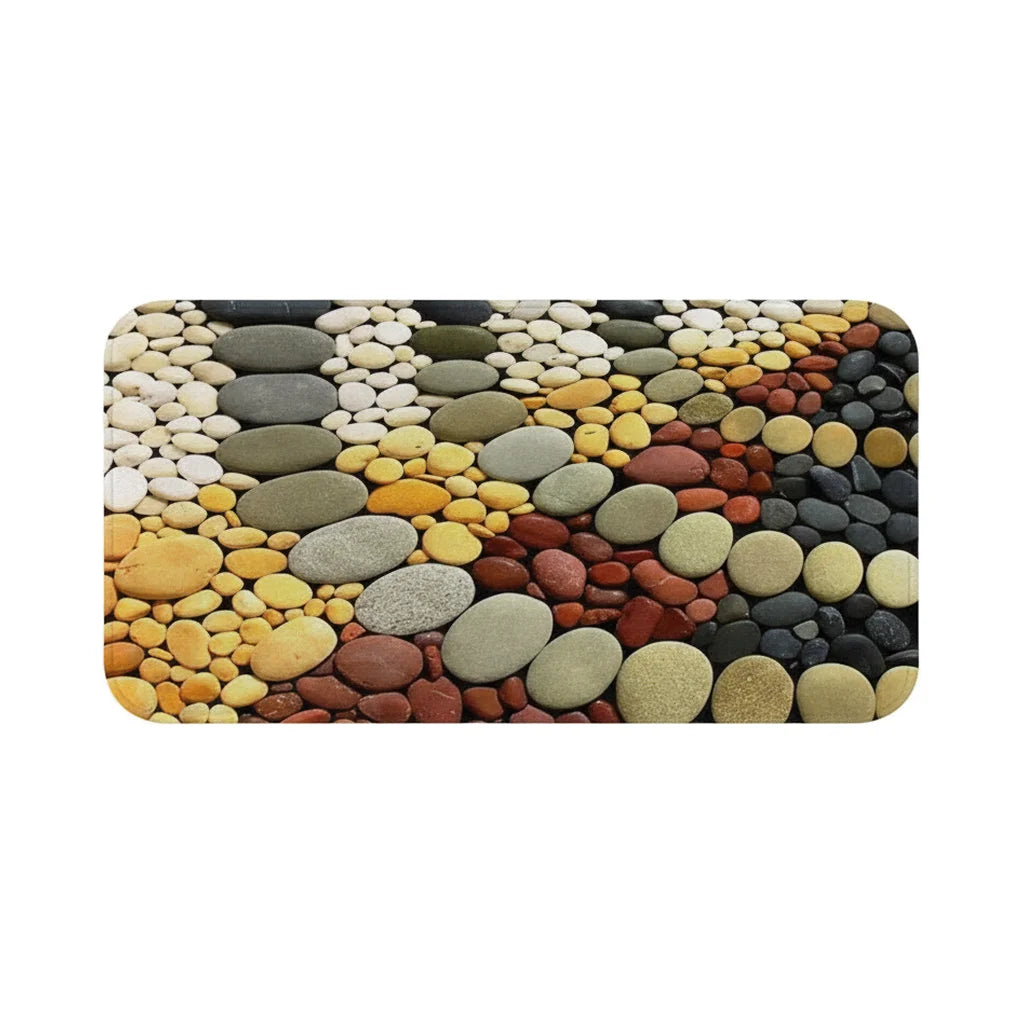 Tapis de Bain Motif Galets