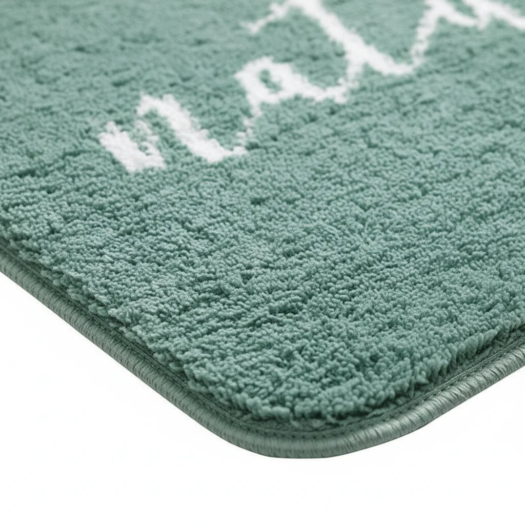 Tapis de Bain Natural Vert Sauge