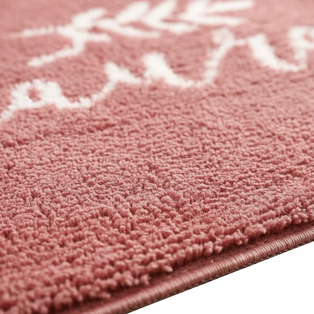 Tapis de Bain Natural Terracotta Rosé