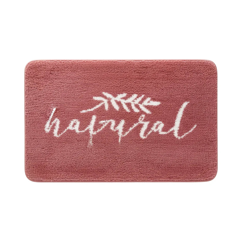 Tapis de Bain Natural Terracotta Rosé