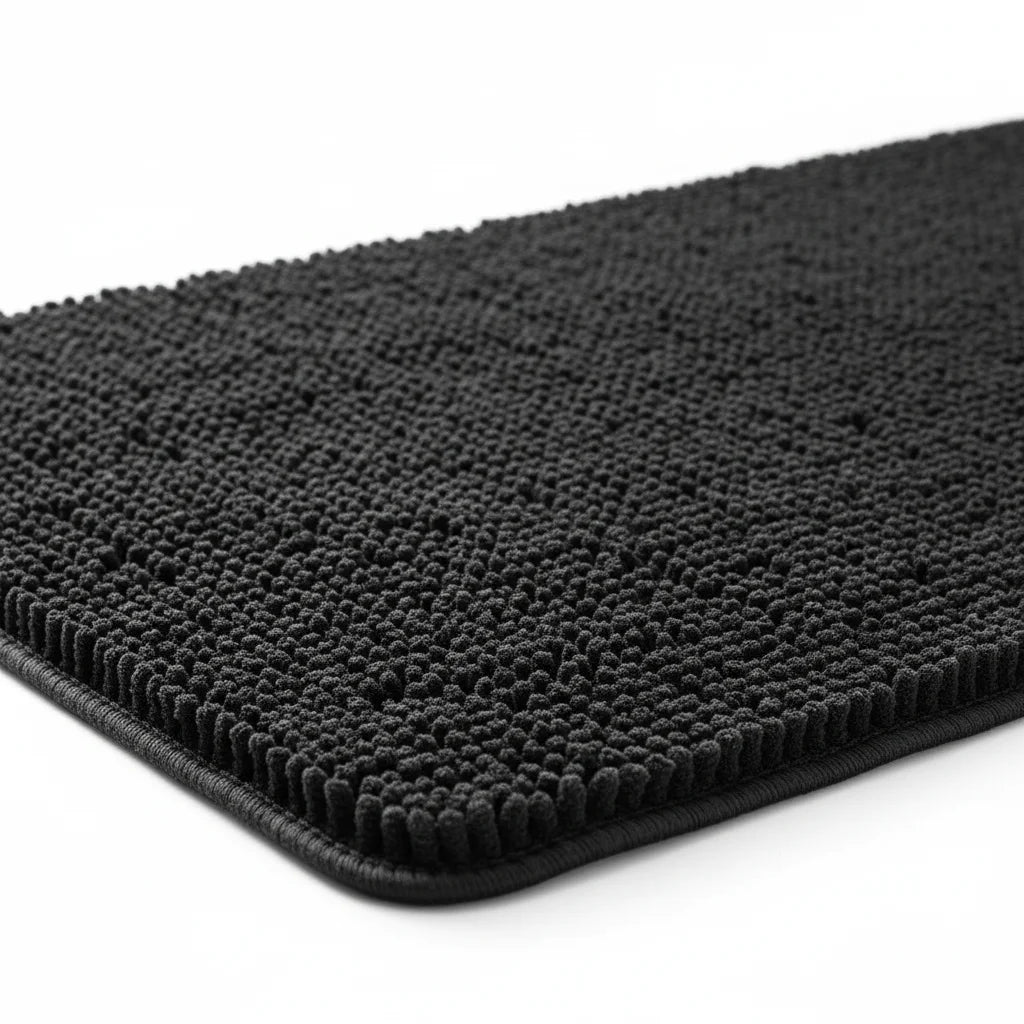 Tapis de Bain Noir 120 cm