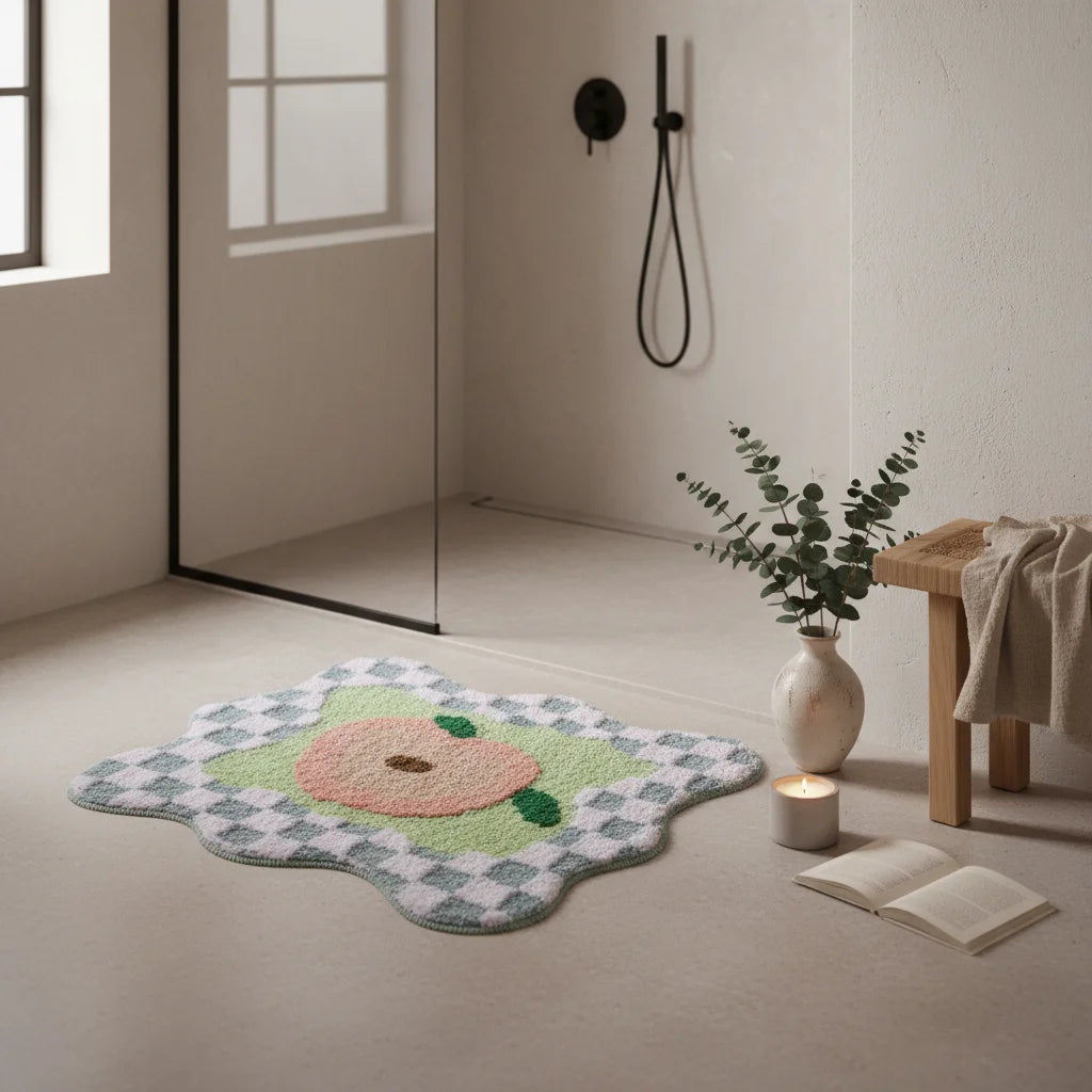 Tapis de Bain Peach Art