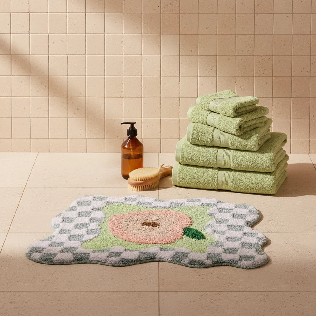 Tapis de Bain Peach Art