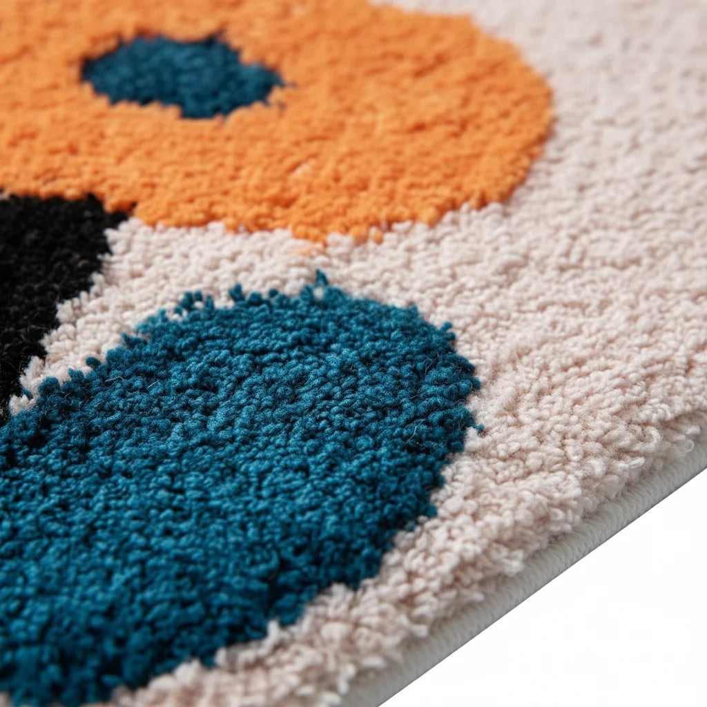 Tapis de Bain Petite Fleur Fleur Corail