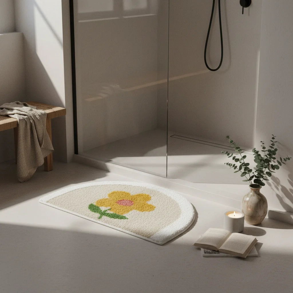 Tapis de Bain Petite Fleur Fleur Soleil