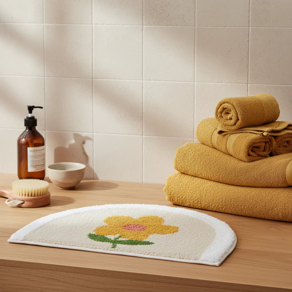Tapis de Bain Petite Fleur Fleur Soleil
