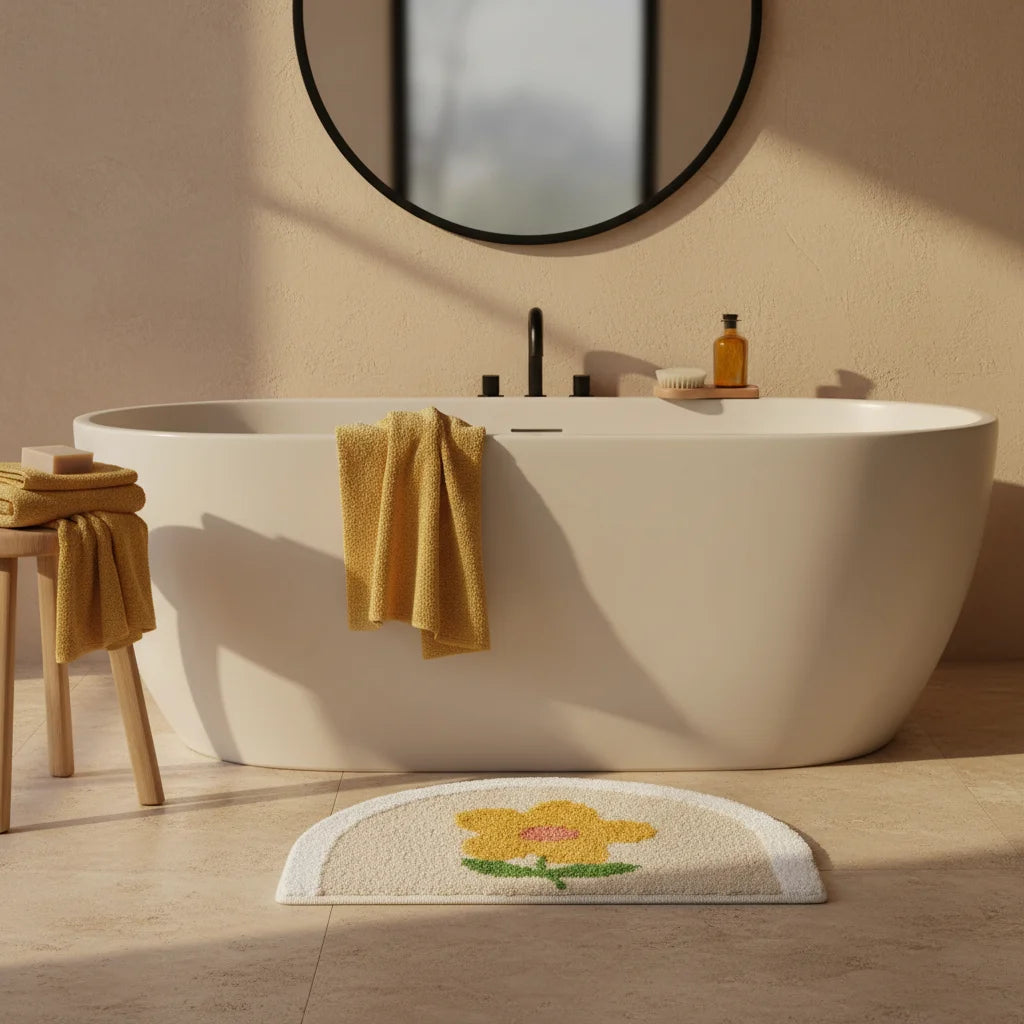 Tapis de Bain Petite Fleur Fleur Soleil