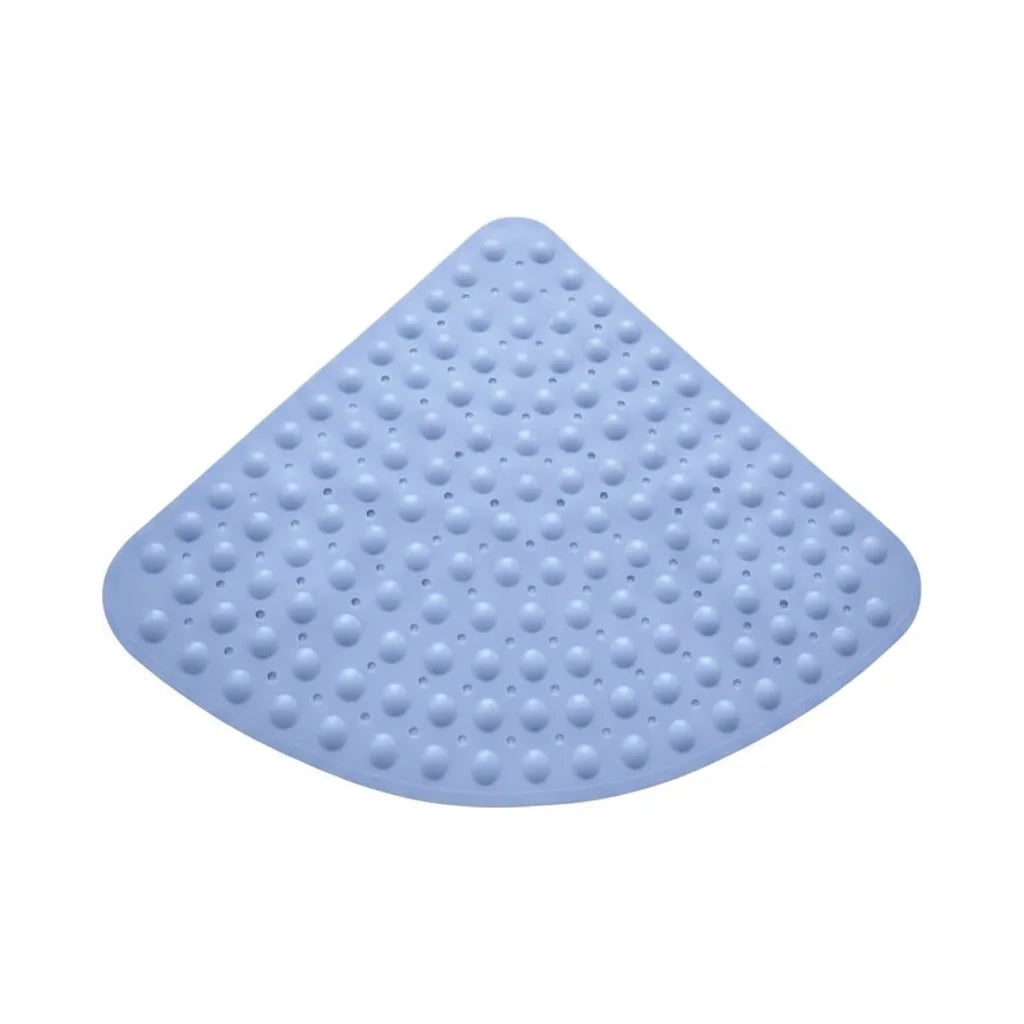 Tapis de Bain pour Douche Quart de Rond Bleu Glacier