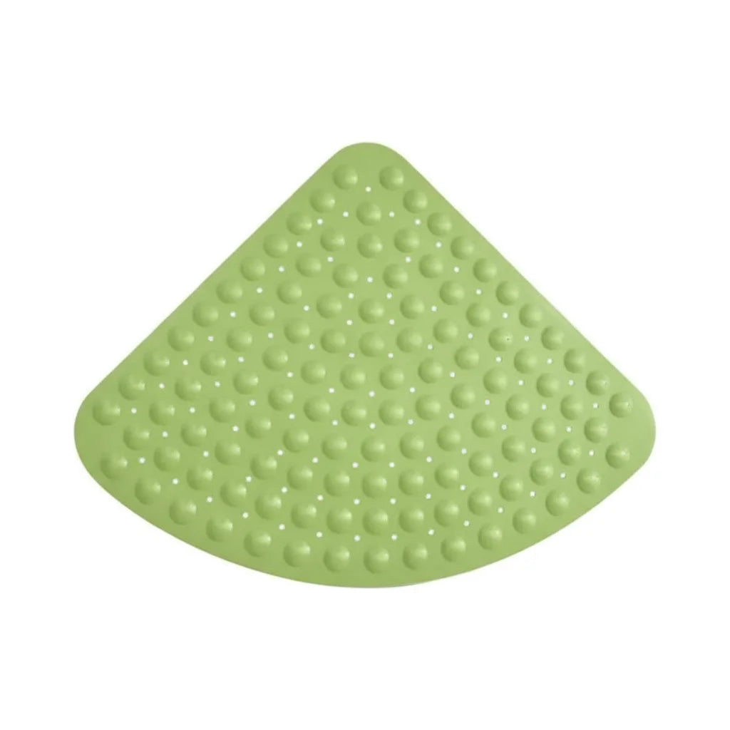 Tapis de Bain pour Douche Quart de Rond Vert Tilleul