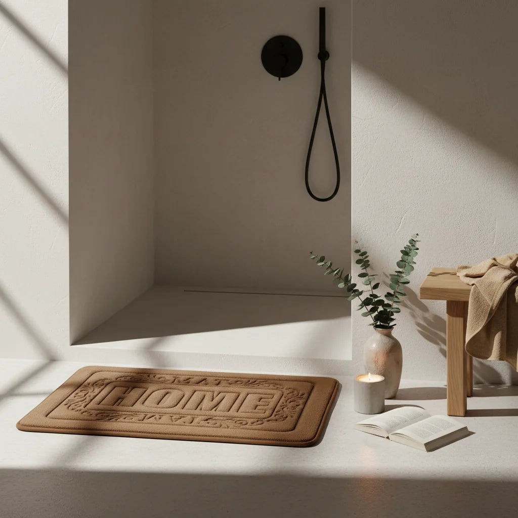 Tapis de Bain Rectangulaire Chocolat Intense