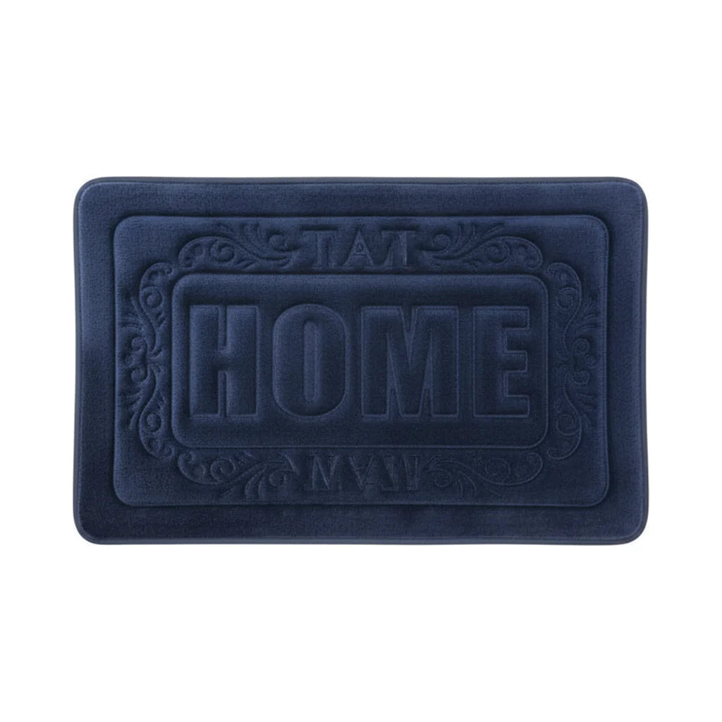 Tapis de Bain Rectangulaire Bleu Nuit
