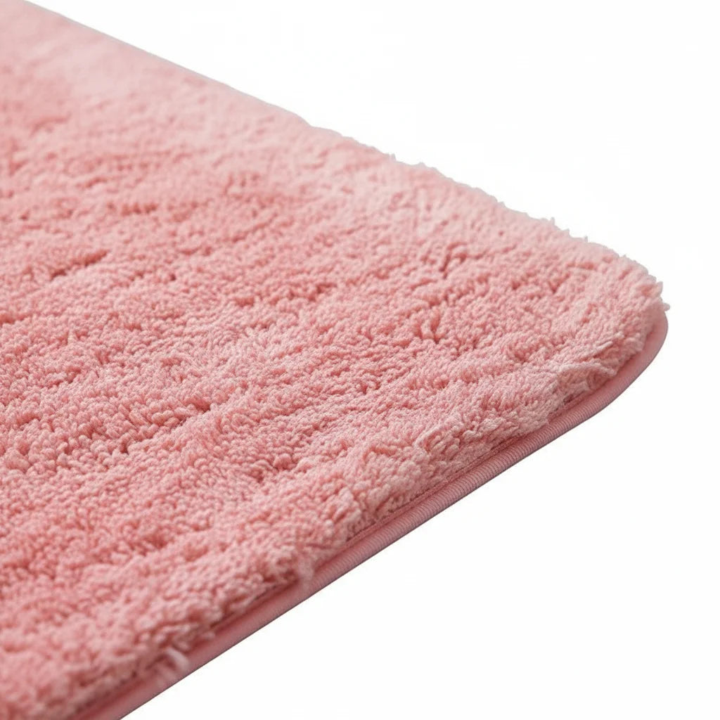 Tapis de Bain Rose Antidérapant 80x120cm