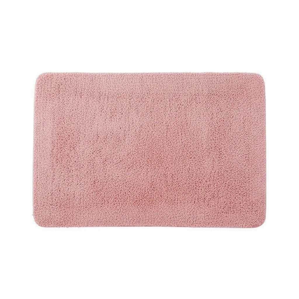 Tapis de Bain Rose Antidérapant 80x120cm