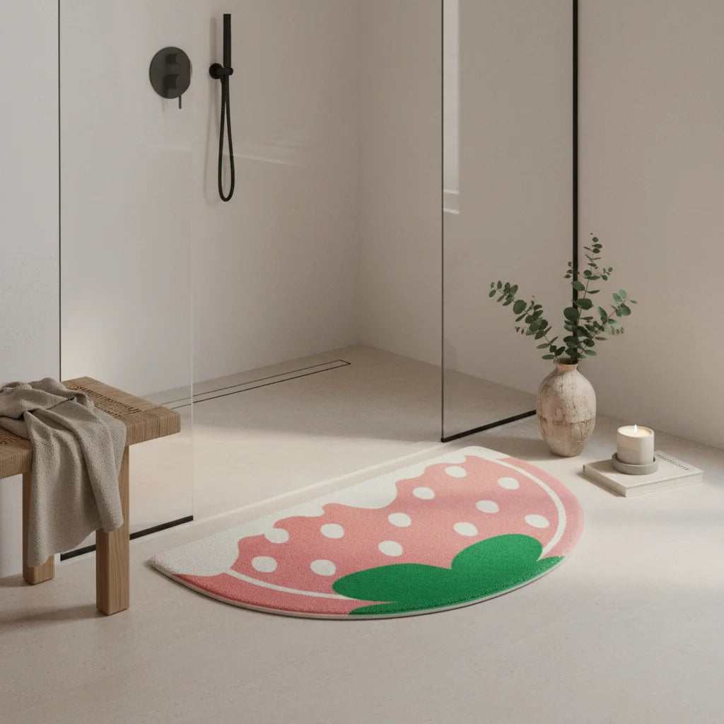Tapis de Bain Rose Pâle