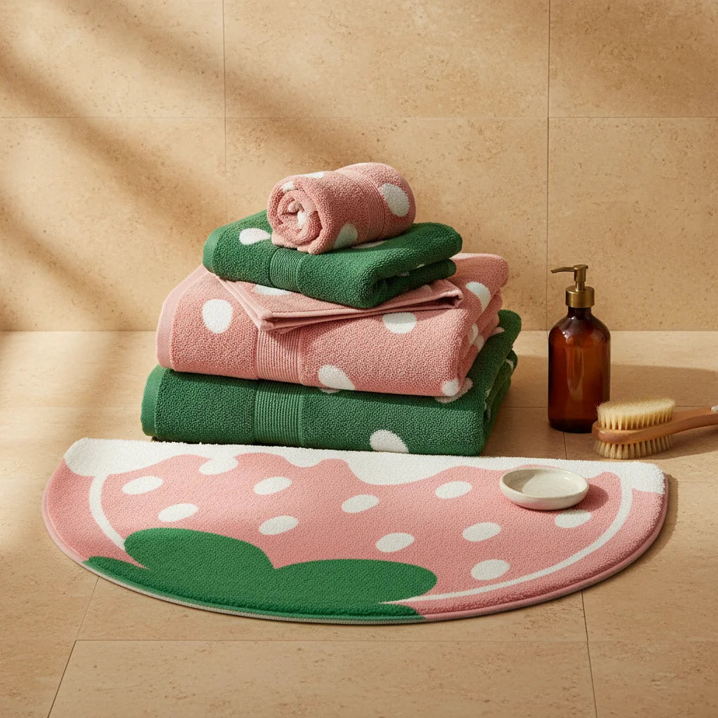 Tapis de Bain Rose Pâle