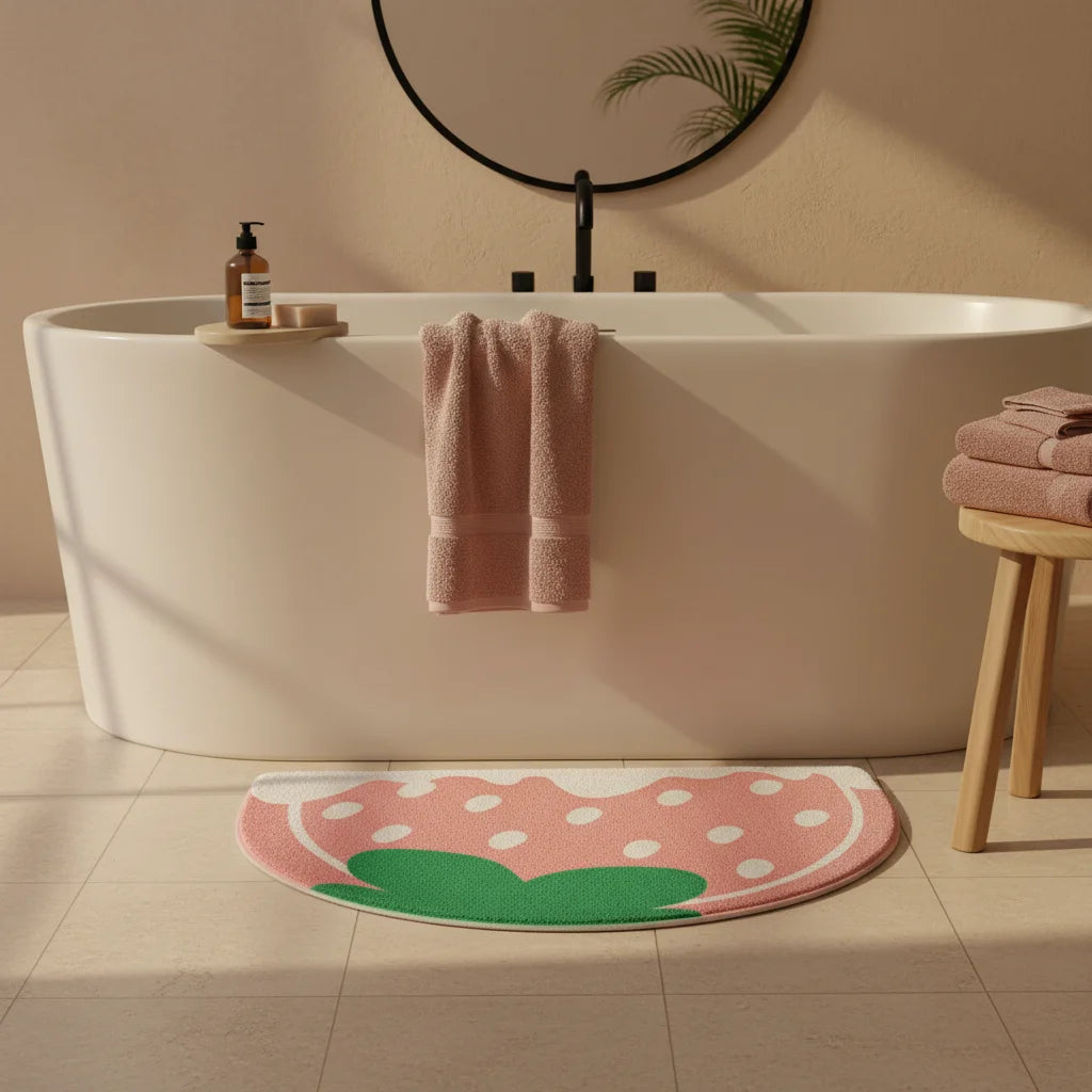 Tapis de Bain Rose Pâle