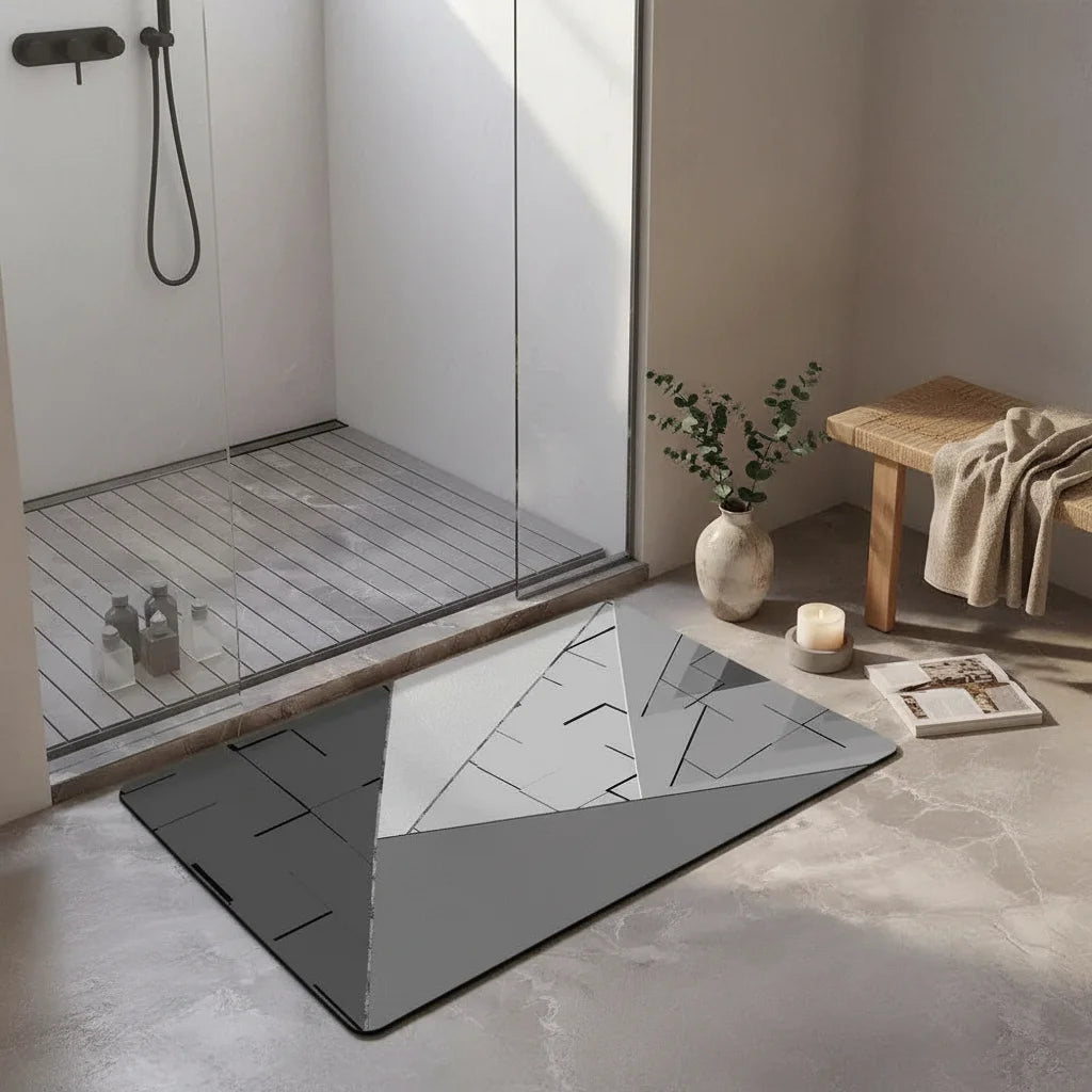 Tapis de Bain Style Industriel 60x90cm