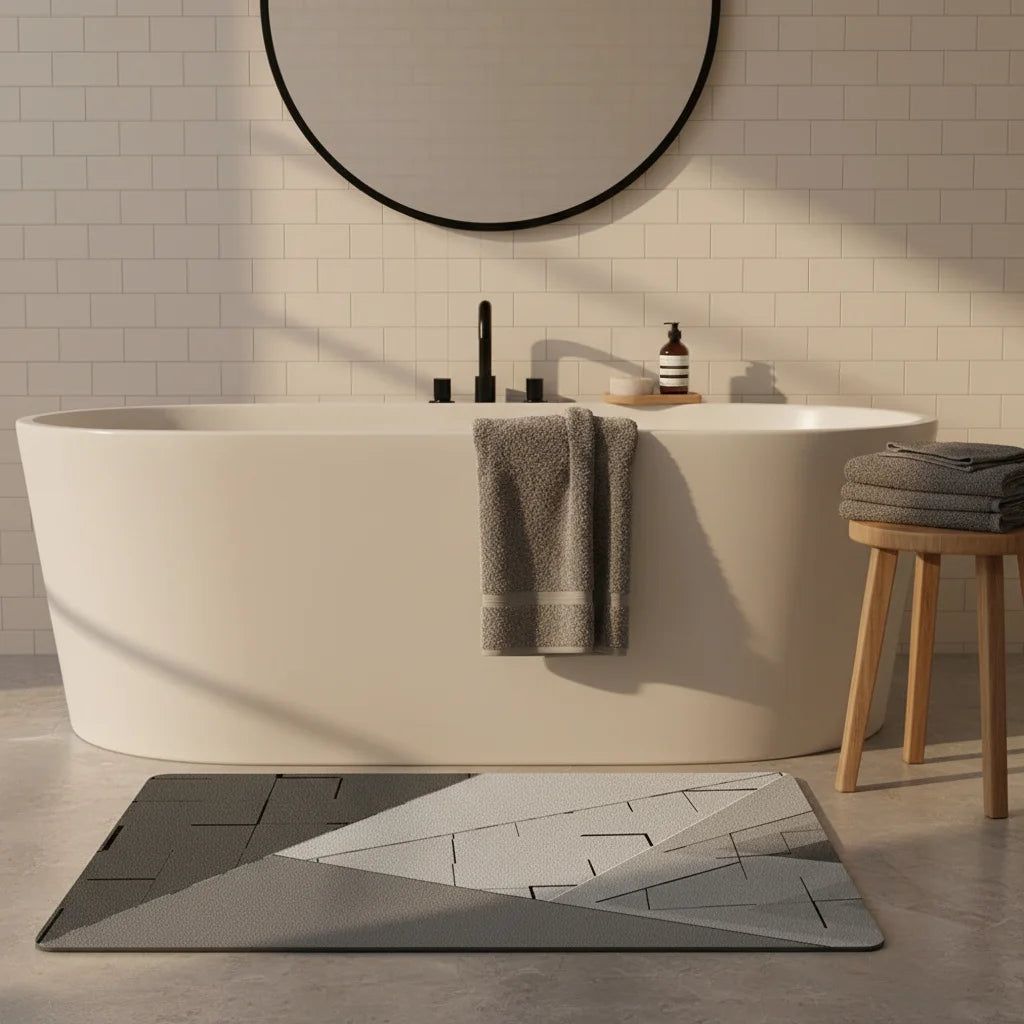 Tapis de Bain Style Industriel 60x90cm