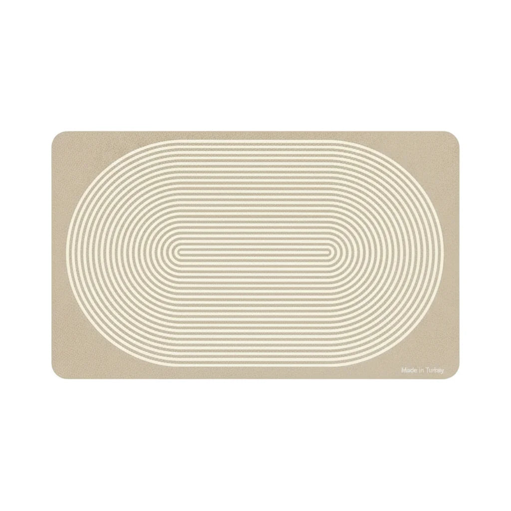Tapis de Bain Terre de Diatomée Graphique Spirale Graphique