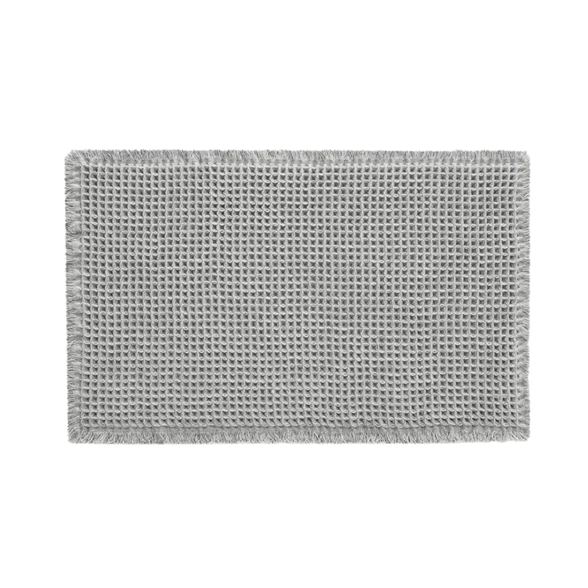 Tapis de Bain Tissé Gris Perle
