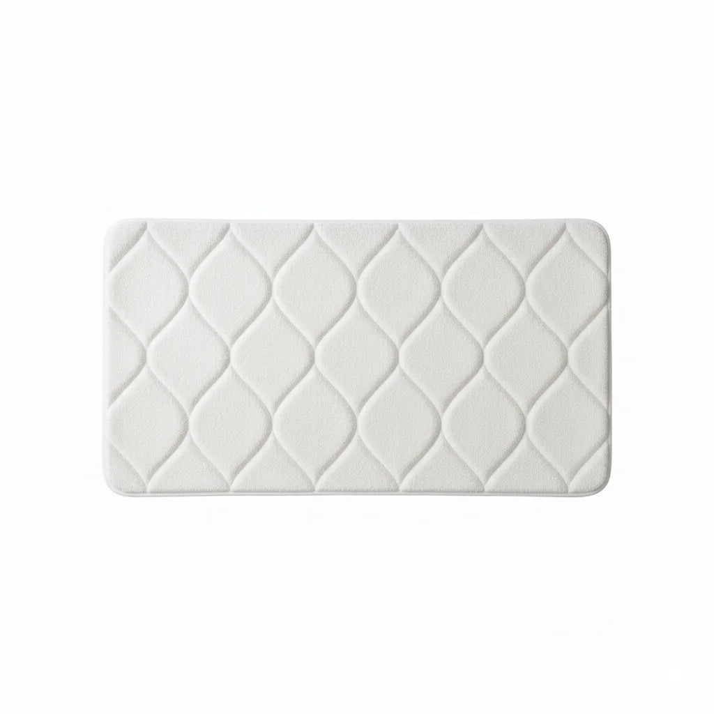 Tapis de Bain Très Epais Blanc