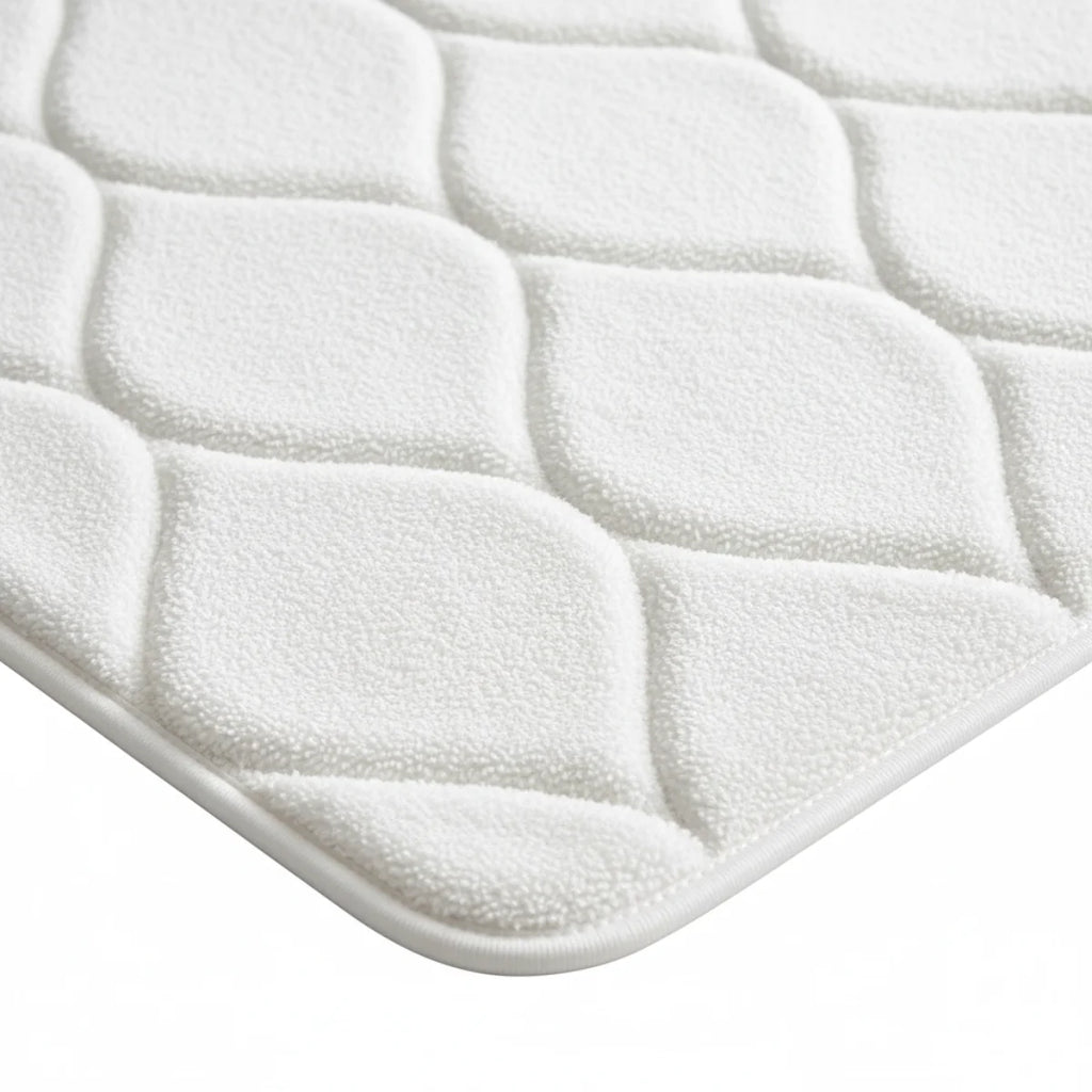 Tapis de Bain Très Epais Blanc