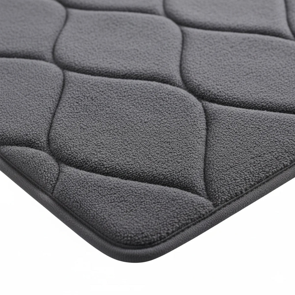 Tapis de Bain Très Epais Gris foncé
