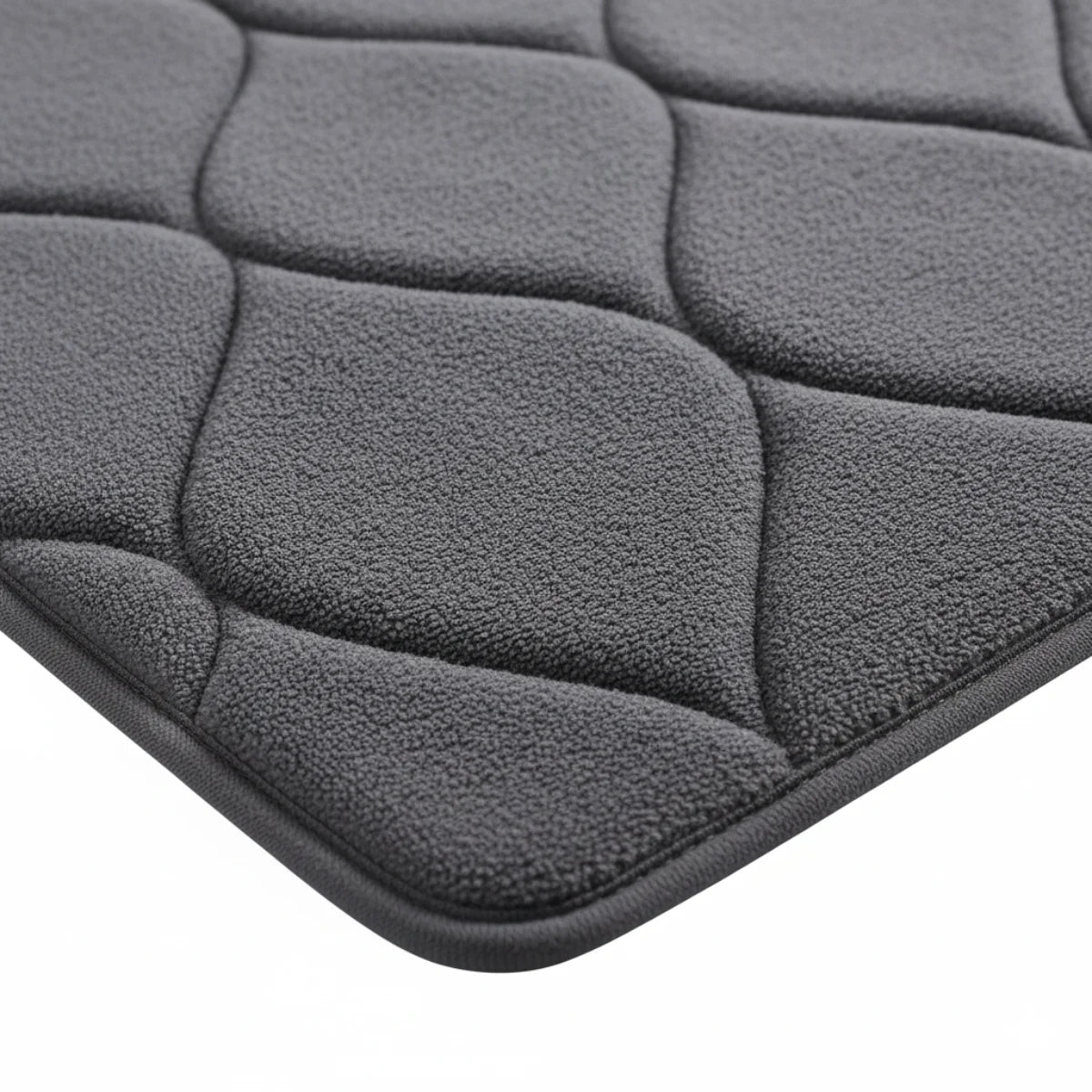 Tapis de Bain Très Epais Gris foncé
