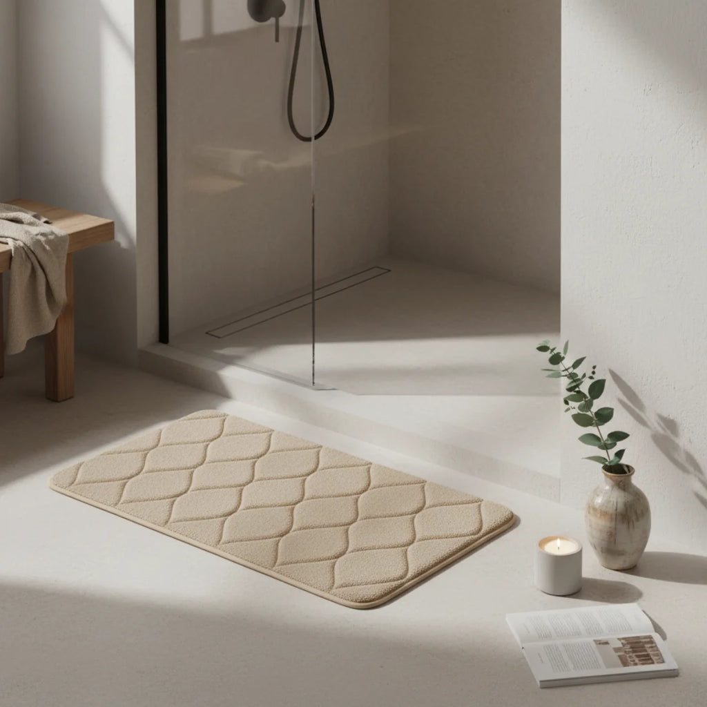 Tapis de Bain Très Epais Bleu marine