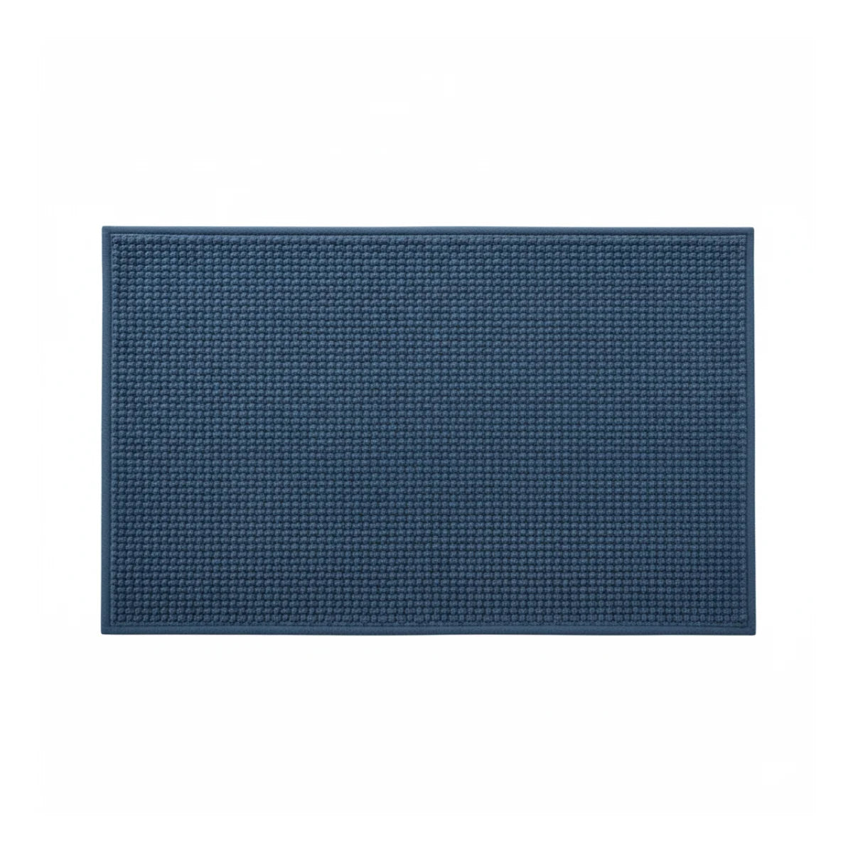 Tapis de Bain Tressé Bleu Profond