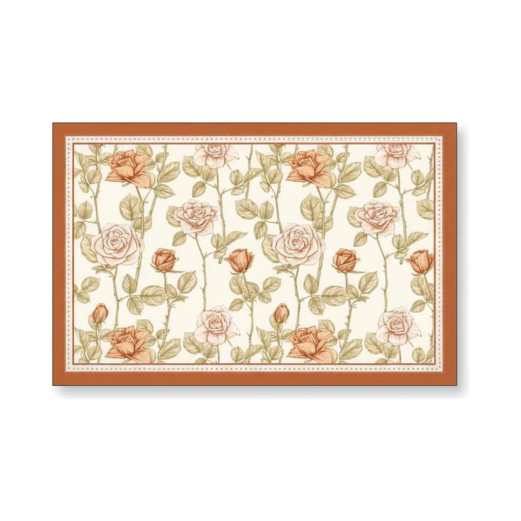 Tapis de Bain Ultra Absorbant en Diatomite Jardin Pêche