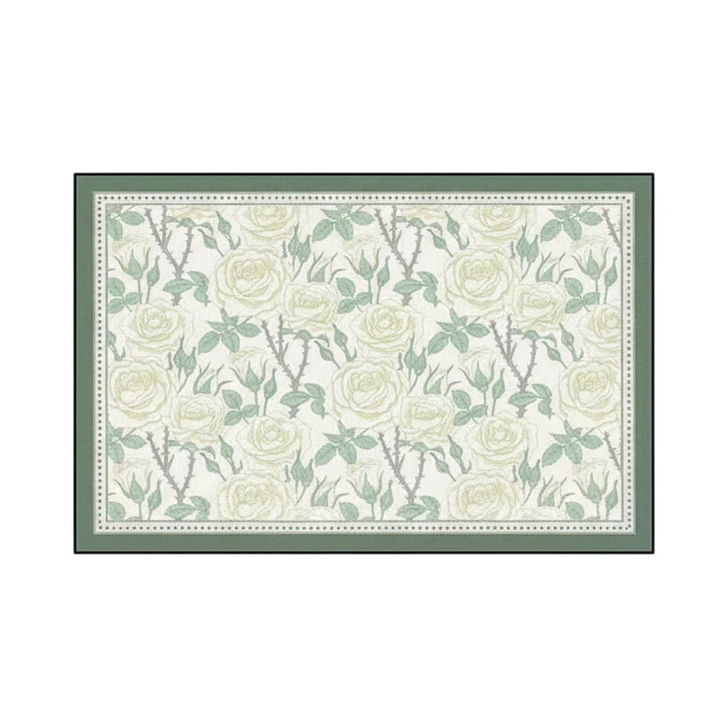 Tapis de Bain Ultra Absorbant en Diatomite Vert Rosier