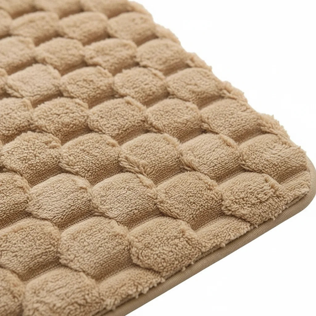 Tapis de Bain Ultra Doux Beige Sable