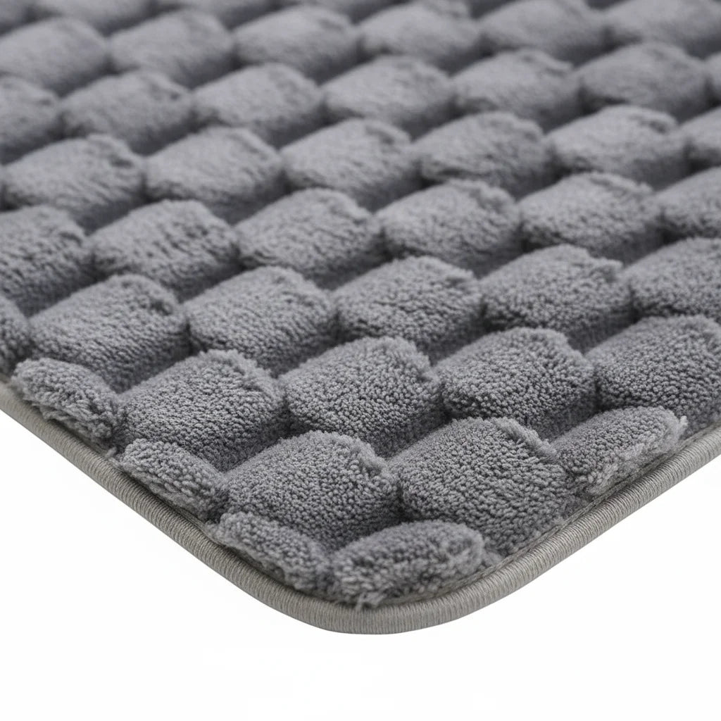 Tapis de Bain Ultra Doux Gris Perle