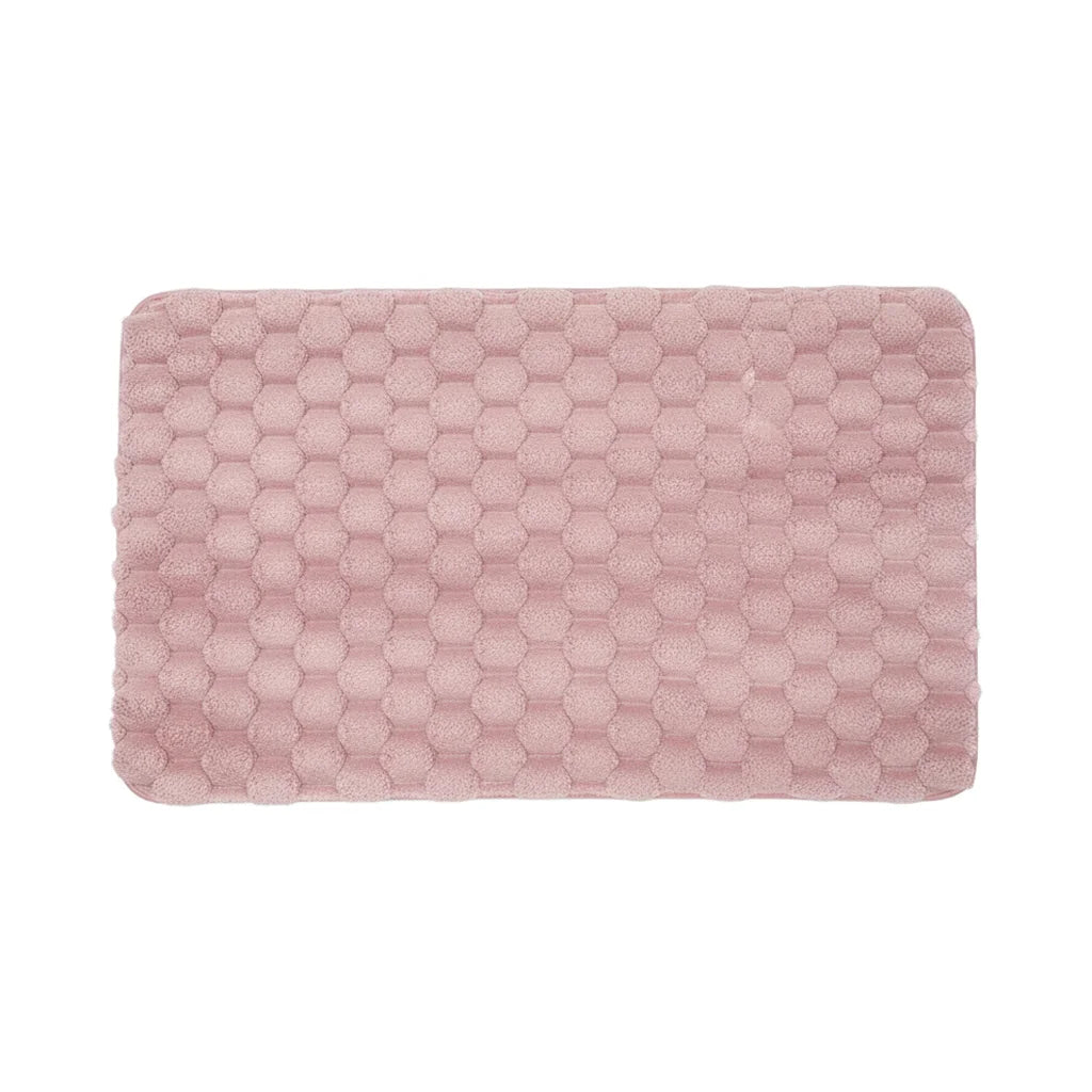 Tapis de Bain Ultra Doux Rose Poudré