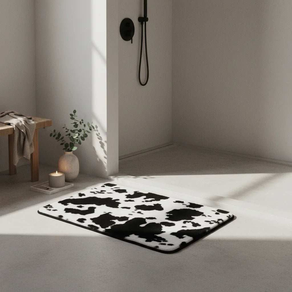 Tapis de Bain Vache Vache Holstein