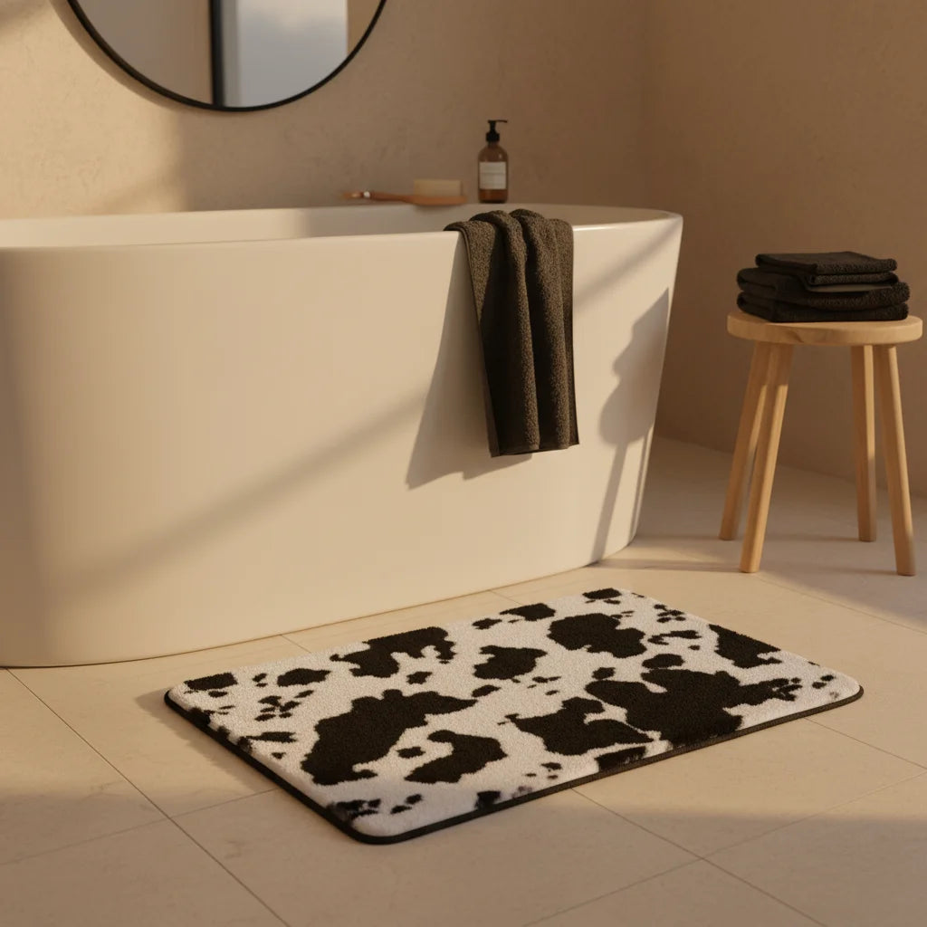 Tapis de Bain Vache Vache Holstein