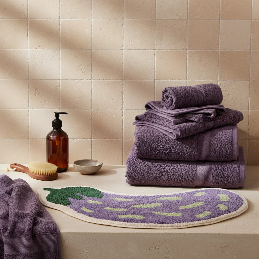 Tapis de bain végétal