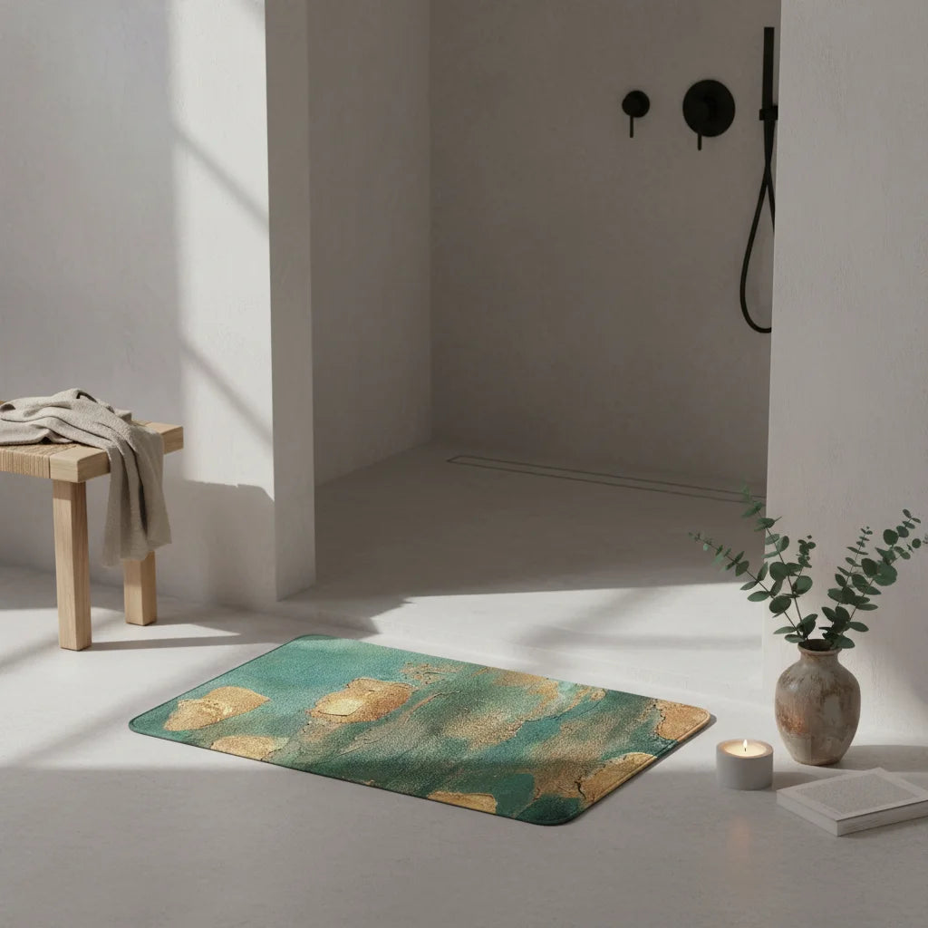 Tapis de Bain Vert D'eau