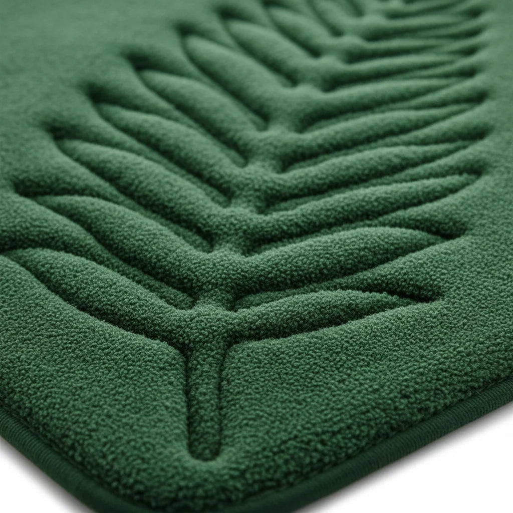 Tapis de Bain Vert Émeraude